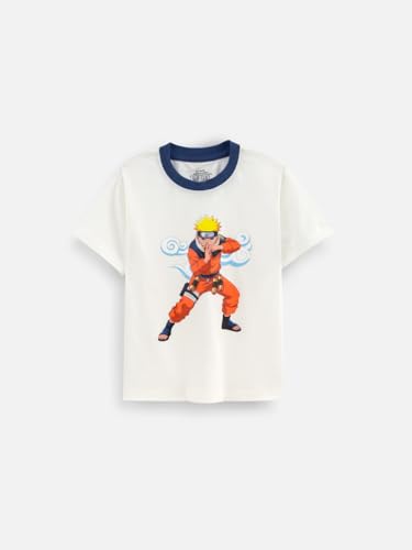 Image of Nap Chief Kids Cotton Naruto Print Co-Ord Set for Boys & Girls | Half Sleeve T-Shirt & Shorts Set | Soft Casual Summer Wear