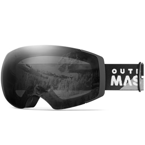 Image of OutdoorMaster Ski Goggles PRO - Frameless, Interchangeable Lens 100% UV400 Protection Snow Goggles for Men & Women (Polarized Gray VLT21%)