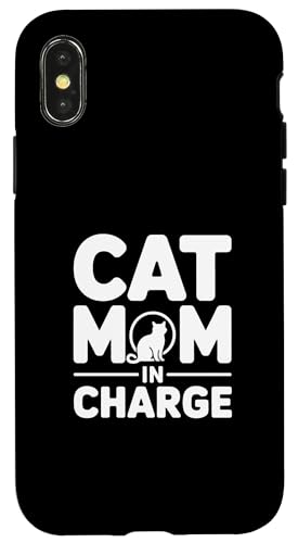 Cat Mom In Charge �X�}�z�P�[�X iPhone X/XS �p