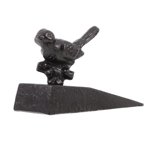 Butée de porte robuste en fer forgé marron au style antique pour sublimer votre entrée