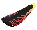 ALTALINE Vinyl 20' Bicycle Banana Saddle Black with Red Flames