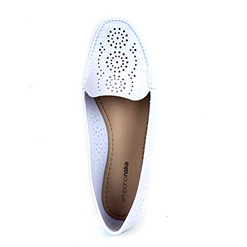 Mocassim EmporioNaka Pvc Candy Colors BRANCO 35