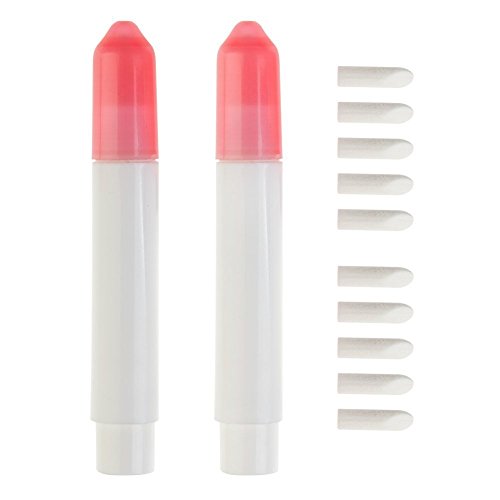 Set Of 2Pcs Professional Nail Art Nail Refillable Polish Varnish Removers/Correction Pens/Correctors With 10Pcs White Replacement Tips By Vaga #TOP21