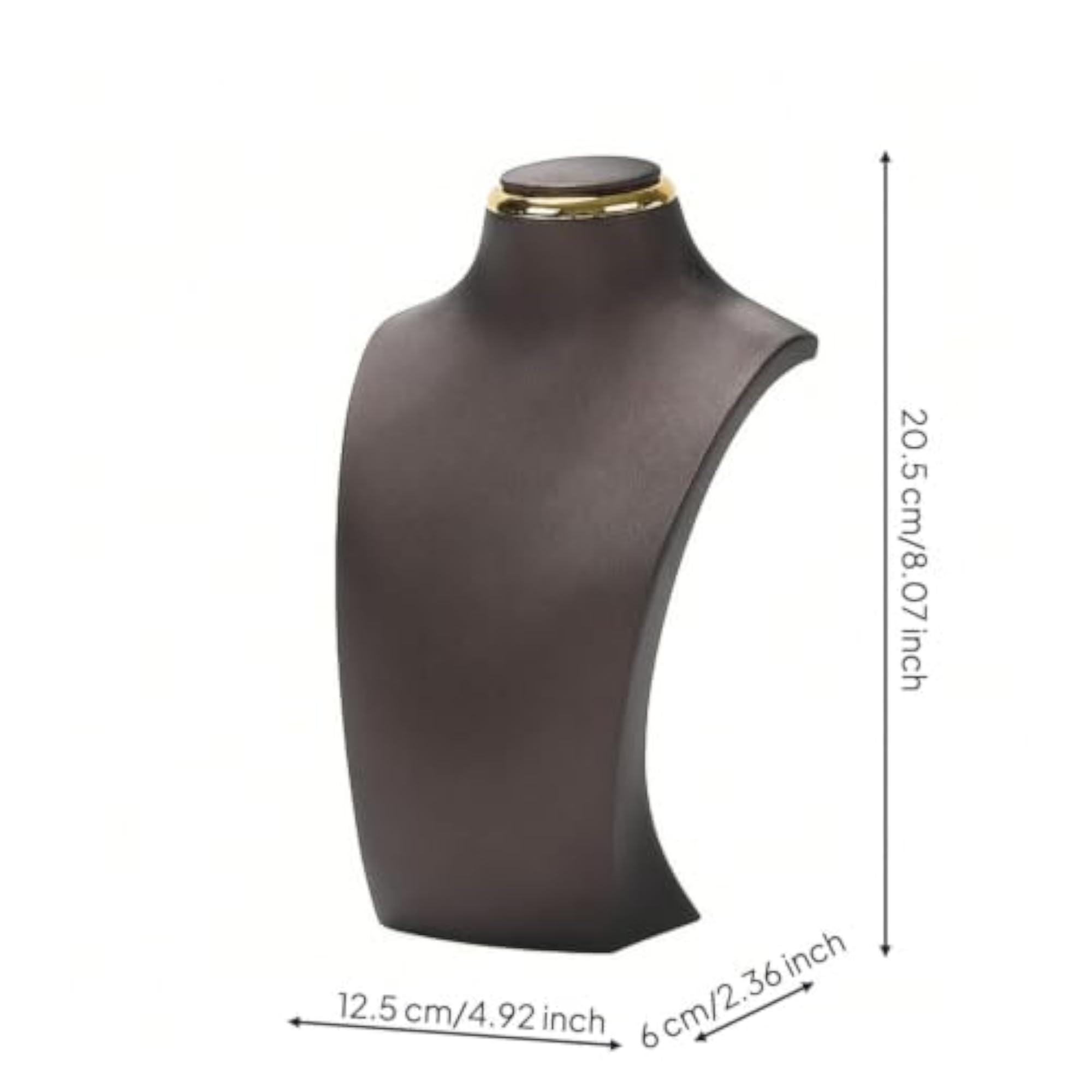 Torso-Shaped Necklace Display Bust, Elegant