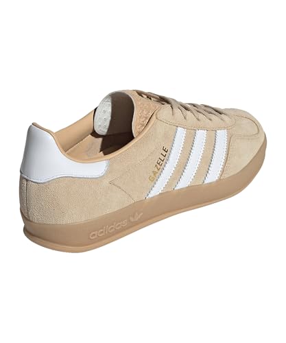 Image of adidas Gazelle Indoor Women's Sneaker's, Magic Beige /Cloud White /Gum, Size 8.5