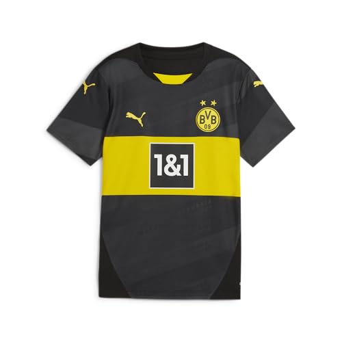 Image of PUMA BVB Dortmund Jersey Cup 2024/2025 Kids Children, Black and yellow, 164