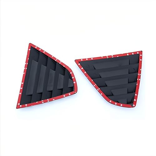 venveal Rear Side Window Louvers Compatible with NIS-san Sentra 2020-2025 Rear Side Window Louvers Air Vent Scoop Shades Cover Blinds Exterior Accessories 2PCS(Glossy Black) by venveal - Image 4