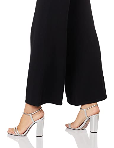 Calça Feminina Cintura Alta Pantalona Em Tricô