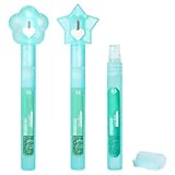 3PCS Privacy Spray Pen Thermal Eraser White Out Liquid with Lid Spray Quick Dry Portable Correction Fluid for Document, Label, Package, Shipping Addresses