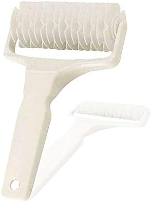 EVEDMOT Stainless Steel Lattice Cutter - Dough Roller For Pie Crusts, Pizza & Pastry, 7.4 Inch