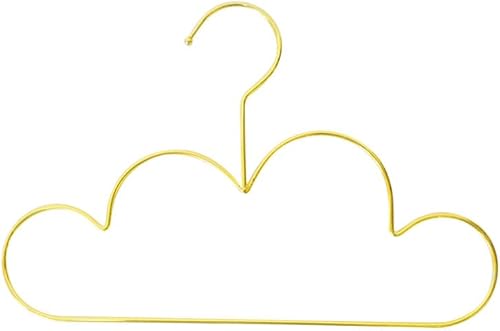 Alipis Perchas doradas con forma de nube, 5 unidades, para ahorrar espacio, encantadoras perchas para ropa de bebé, perchas para niños, perchas de