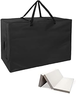Hohong Folding Mattress Storage Bag for Inofia 10cm Folding Mattress,Tri-Fold Mattress Cover Foldable Memory Foam Mattress Carrying Case - 100x66x33cm