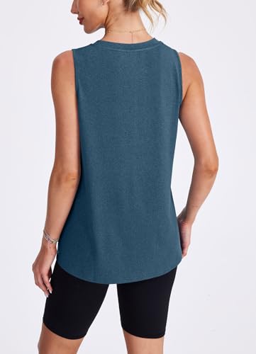 Image of Womens Workout Tank Tops Lightweight Sleeveless Shirts for Women Loose Fit Tops for Athletic Running Tennis Yoga