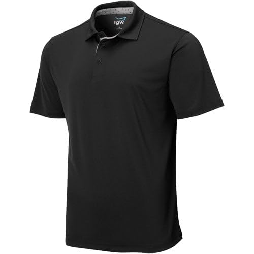 TGW Men's Collar Trim Solid Golf Polo Shirt for Golfing3