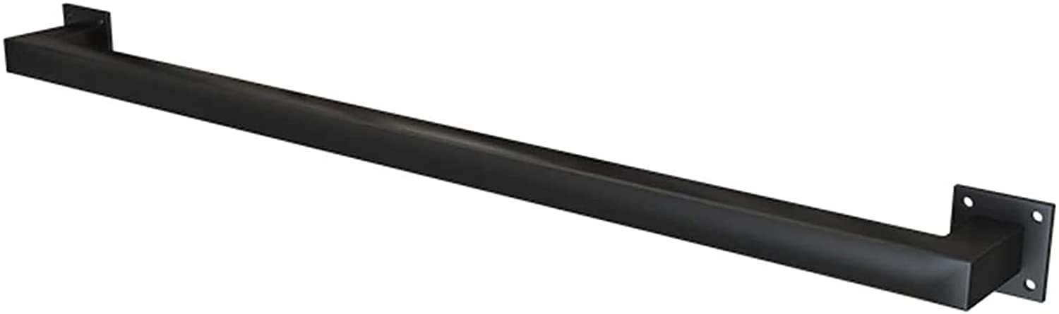 Main courante escalier anti chute tube carré en métal noir 8m