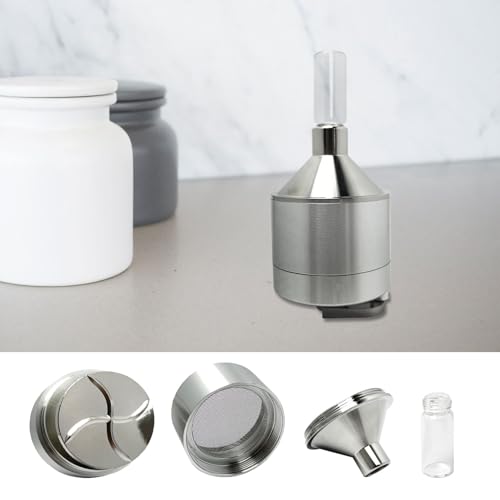 Kitchen Spice Grinder (2.2 inch Silver) Set Hand Grinder