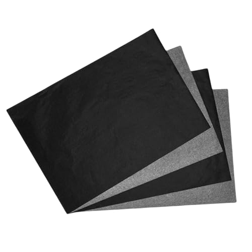 50 Blatt Pauspapier,Kohlepapier,Transferpapier,Abpauspapier,Kohlepapier zum Nachzeichnen,Graphitpapier,Tonpapier Schwarz,Durchschlagpapier,Pauschpapier,Transfer Paper für Leinwand,Holzprojekten