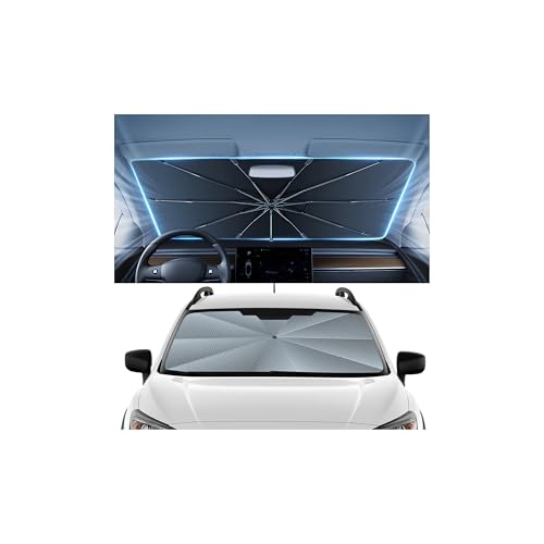 Image of Autorder Windshield Sun Shade Umbrella for 2018-2026 Subaru Crosstrek Wagon Accessories,Upgraded Ice Crystal Material,Easy Setup Umbrella Sunshade for Car Windshield,100% Sun Blocking