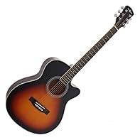 Basswood construction provides bright and balanced tones Ultra-comfortable C-shaped neck is perfect for beginners Body cutaway offers easy access to the entire fretboard Poplar laminate fretboard provides a silky smooth playing surface