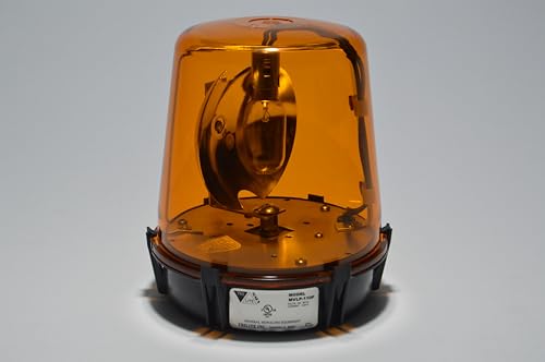Trilite MVLP AC Permanent Mount 110 Volt Rotating Warning Beacon Light (Amber)