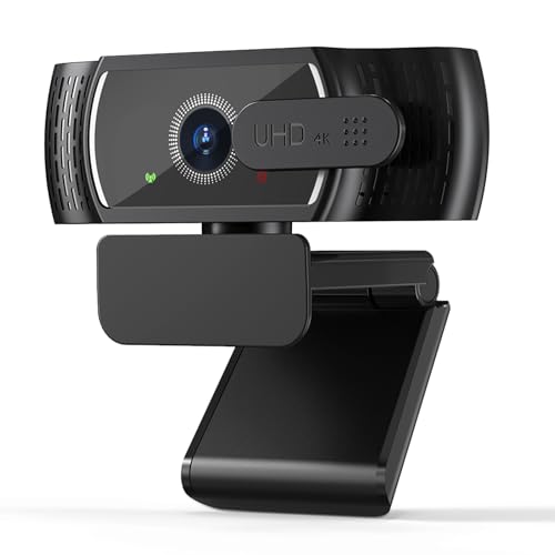 4K Webcam for PC & Mac, Tiny USB Streaming Camera