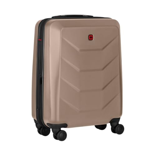 WENGER Prymo Carry-On Hartschalenkoffer, Handgepäck, Trolley, 36 (43) l, Sicherheitsschloss, Damen/Herren, Reisen Urlaub, Bronze, 654113 – Ansicht 1