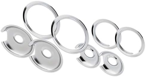 Smart Choice L304502342 Electric Range Drip Pan and Trim Ring Set Chrome
