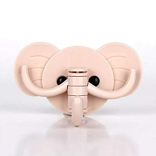 Cartoon Elephant Strong Sticky Hooks Bathroom Wall No Trace Hook Hook Kitchen Hook Without Nail Door Rear Hook Three Hook