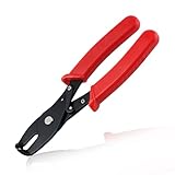 LEONTOOL Strain Relief Crimper, Strain Relief Bushing Pliers Anti-Rust Low Carbon Steel Electrical Pliers Power Cable Fasten Wire Cable Tool for Assembly Electrical Strain Relief Bushing Wire Grommet