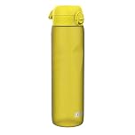 Ion8 1 Litre Water Bottle, Leak Proof, Flip Lid, Carry Handle, Rapid Hydration, Dishwasher Safe, BPA Free, Contoured Grip, Ideal for Travel, Gym & Activity, Carbon Neutral Recyclon, 32 oz, Yellow