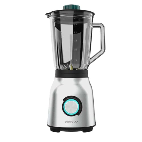 Cecotec Standmixer Power Black Titanium 1800MAX Blend It, 1800 W maximale Leistung, 5 Geschwindigkeiten, 6 Klingen aus Edelstahl, Ice-Crush-Funktion, Turbo- und Smoothie-Funktion, AutoClean-Funktion – Bild 3