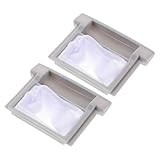 ERINGOGO 2個 洗濯機用ナイロン糸くずキャッチャーバッグ 耐久プラスチック製フィルター 洗濯物の髪の毛やゴミを効果的に除去 食器洗い機対