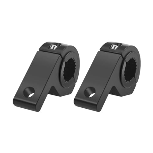Image of Light Bar Clamp 2pc Motorbike Light Bar Clamps Brackets Tube Clamp Mount Kit For Motorcycle Fog Accessories Black(2 pieces)