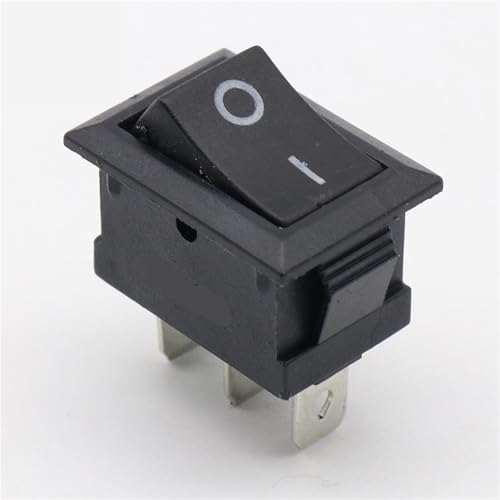 Interrupteur à bascule 3 broches noir idéal pour réparer vos lampes et modélisme