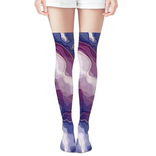 Women Girls Fashion Non Skid Dress Socks Knee-High Novelty Socks