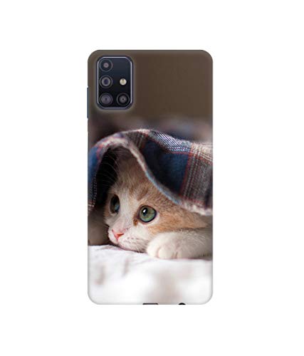 Image of Amazon Brand - Solimo Designer Sleepy Kitten 3D Printed Hard Back Case Mobile Cover for Samsung Galaxy M31s