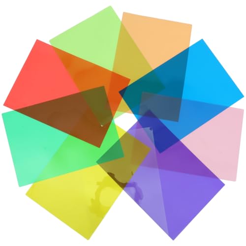 Frcolor セロハン カラー セロファン シート セロファン紙 A3 透明紙 DIY 手作り 梱包 ラッピング 手芸 (9枚セット)