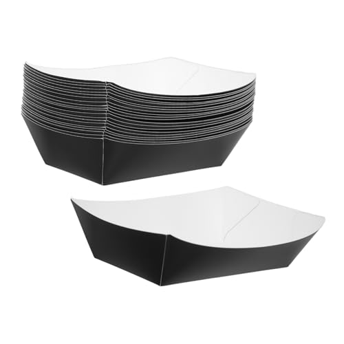 LOEFLIFA 20 Piezas Cajas Kraft Desechables para Hot Dogs Alitas de Pollo y Bbq Contenedores Impermeables y Resistentes al Aceite para Llevar para Eventos y Comidas Rápidas