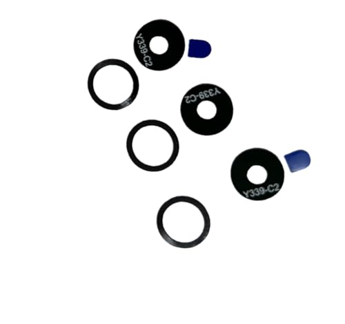 ruichuang OEM Rear Back Camera Lens Glass Cover W/Adhesive Replacement for Motorola Moto G Power 2022 XT2165 1set Black