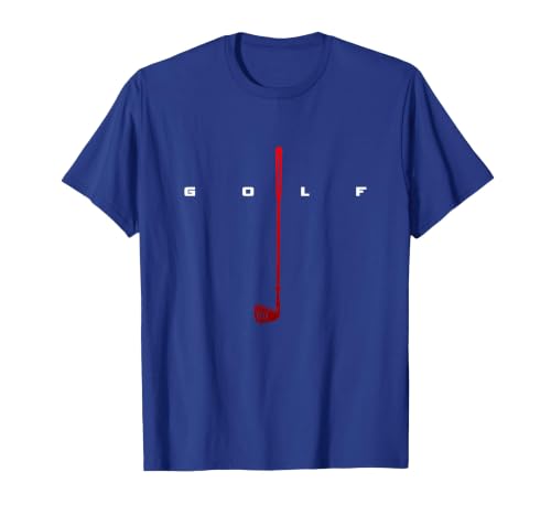Golfer Golf T-Shirt, Men, Royal Blue, Large
