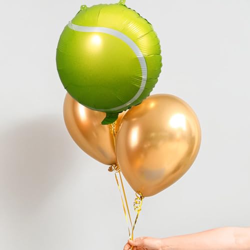 Toyvian 10 Stück Grüner Tennis-Party-Ballon Tennisball Große Luftballons Tennis-Party-Dekoration Für Sport-Motto-Geburtstag Frauen Männer Dekoration Partyzubehör 45 7 Cm