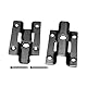 100Stk Edelstahl Terrassenclips 6/7/8/9 mm Edelstahl Befestigungs Clips Versteckt Abstandshalter Clips mit 100 Schrauben für WPC/BPC, Bambusholzboden Verschluss, Schwarz (8 mm)