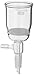 Chemglass CG-1406-56 Glass Buchner Filtering Funnel with Medium Frit, 60mL Capacity, 14/20 Lower Vacuum Assembly