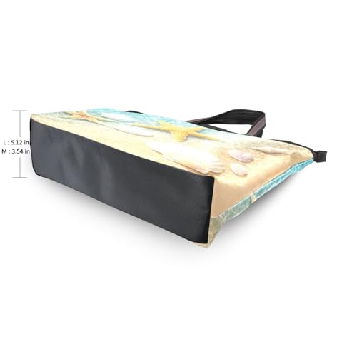 Image of Women Turtle Tote Bag Polyester Handbag Zippered Tote Bag Turtle Tote Purses,Summer Beach Tote Bag