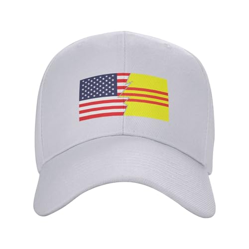 Gorra de Béisbol con Bandera de Vietnam del Sur y América miniatura 2