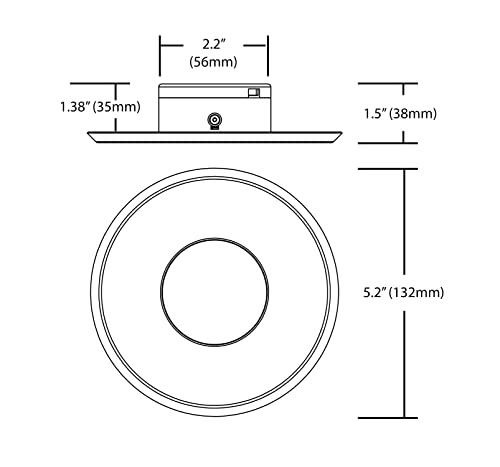 Nicor DLF301204KWH Flush Mount, 4000K, White by Nicor - Image 9