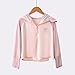 Girls Rash Guard Long Sleeve Athletic Shirts for Girls Zip Up Hoodie Jackets UPF 50+ Sun Protection Shirts Lightweight SPF UV Shirt Summer Fashion Clothes 01# Pink 3 Years