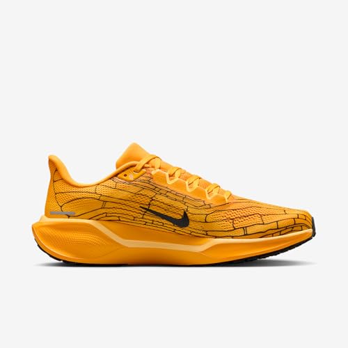 Nike Pegasus 41 LV8 Men's Road Running Shoes (University Gold/Soft Yellow/Black)3