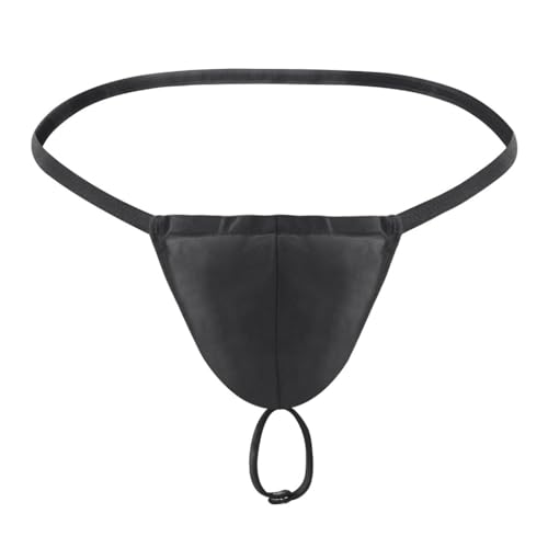 Men's Sexy Strap Thong Underwear with Athletic Supporter G-String Thong Underwear for Men