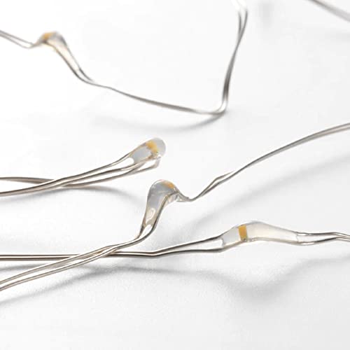 Image of IKEA Little Loved Corner VISSVASS LED Lighting Chain with 40 Lights, Indoor /Battery-Operated Silver-Color, 5-Meter